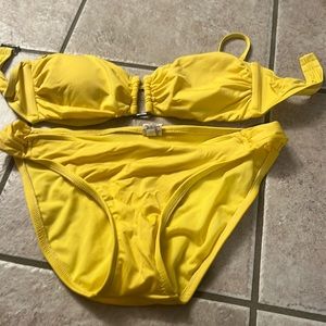 Yellow Mossimo bikini.